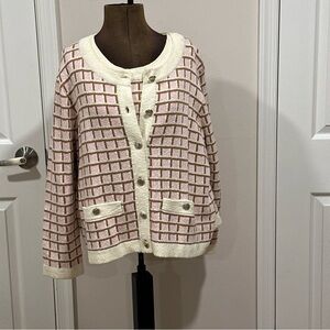 Talbots Womens  Cotton Cardigan & Shell Set size 3Xp